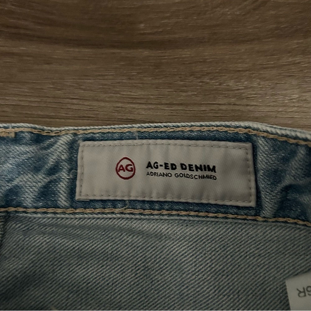 Adriano Goldschmied Light Wash Denim Cut Off Shorts Women 26R - Picture 7 of 10